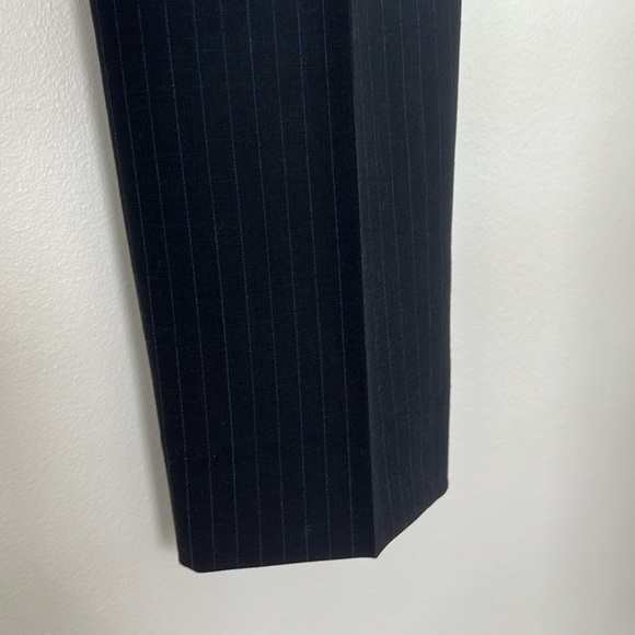 Maje pinstripe pleat front pants navy sz34 - Picture 4 of 6